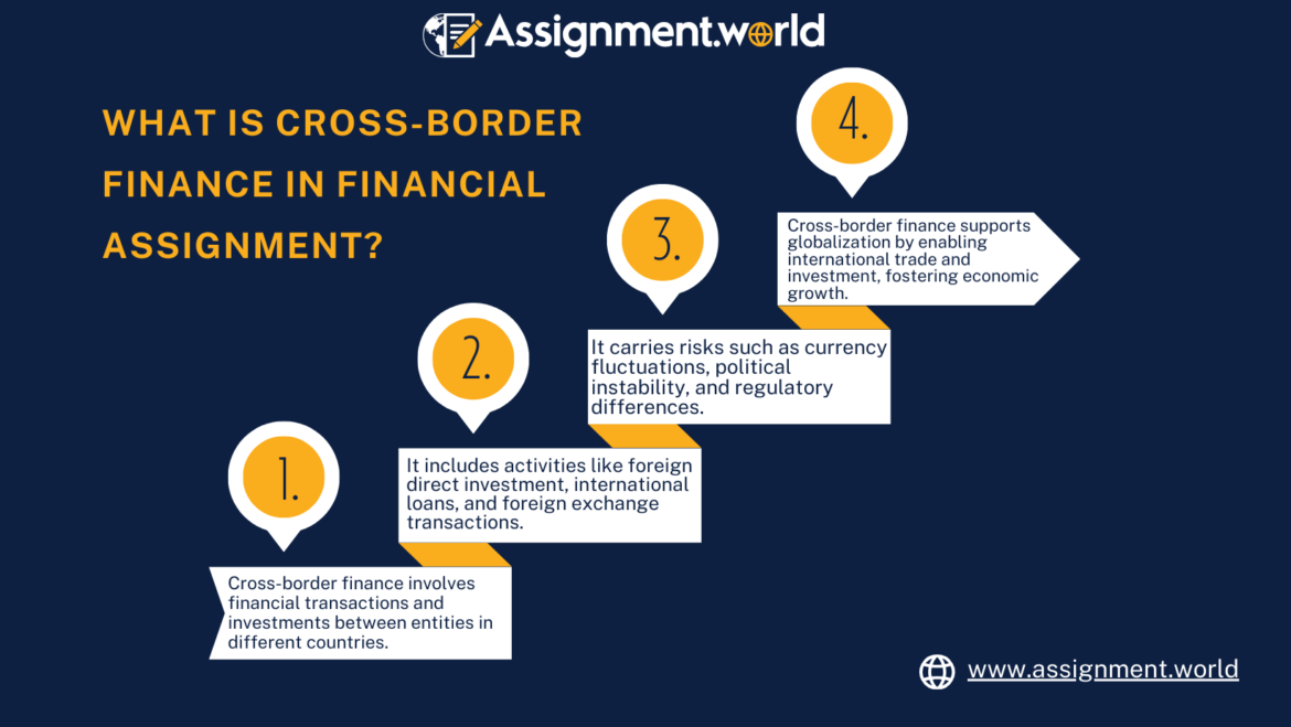 What is cross-border finance in financial assignment?